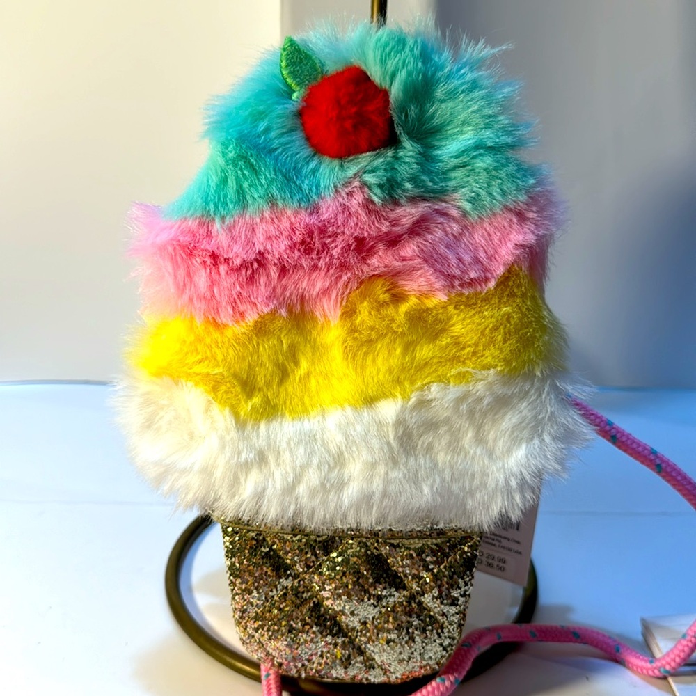 Crossbody bag Ice Cream Cone crossbody purse with cherry on top NWT Claire’s